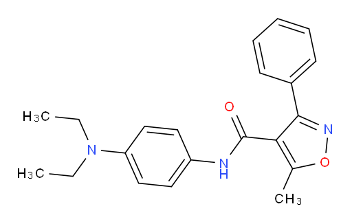 N-[4-(diethylamino)phenyl]-5-methyl-3-phenyl-1,2-oxazole-4-carboxamide