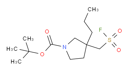 tert-butyl 3-[(fluorosulfonyl)methyl]-3-propylpyrrolidine-1-carboxylate