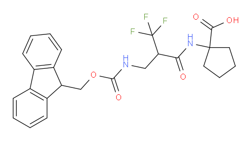 1-{2-[({[(9H-fluoren-9-yl)methoxy]carbonyl}amino)methyl]-3,3,3-trifluoropropanamido}cyclopentane-1-carboxylic acid