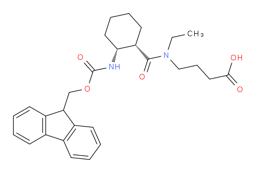 rac-4-{N-ethyl-1-[(1R,2S)-2-({[(9H-fluoren-9-yl)methoxy]carbonyl}amino)cyclohexyl]formamido}butanoic acid