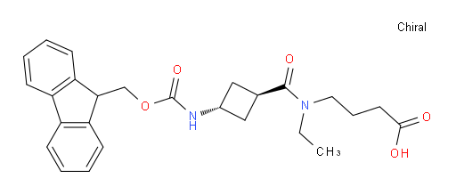 4-{N-ethyl-1-[(1r,3r)-3-({[(9H-fluoren-9-yl)methoxy]carbonyl}amino)cyclobutyl]formamido}butanoic acid