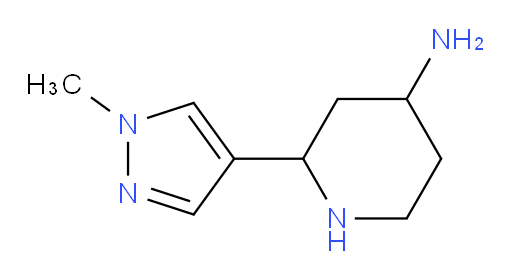 2-(1-methyl-1H-pyrazol-4-yl)piperidin-4-amine