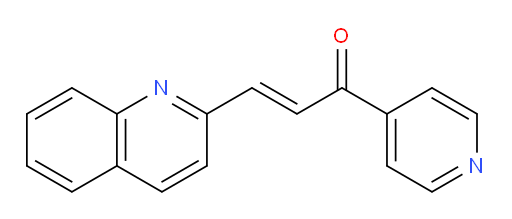 1-(pyridin-4-yl)-3-(quinolin-2-yl)prop-2-en-1-one