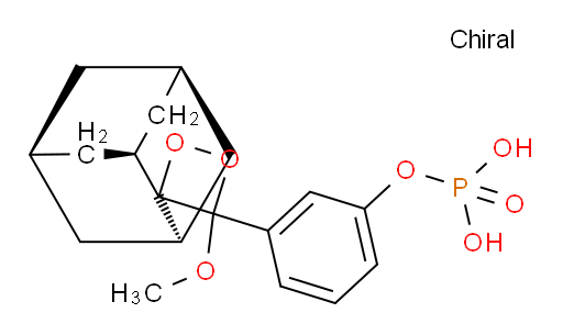 Phenol, 3-(4-methoxyspiro[1,2-dioxetane-3,2'-tricyclo[3.3.1.13,7]decan]-4-yl)-, 1-(dihydrogen phosphate)