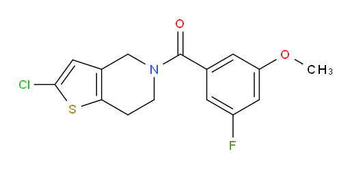(2-chloro-6,7-dihydrothieno[3,2-c]pyridin-5(4H)-yl)(3-fluoro-5-methoxyphenyl)methanone