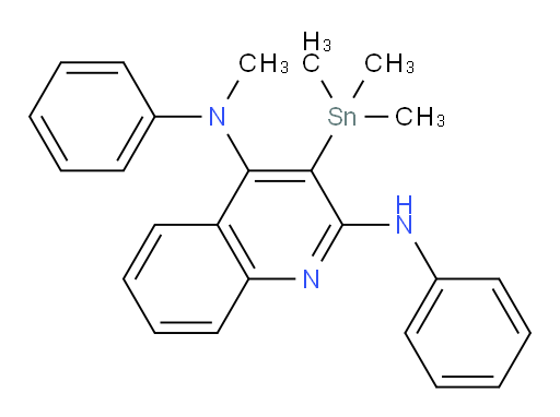N4-methyl-N2,N4-diphenyl-3-(trimethylstannyl)quinoline-2,4-diamine