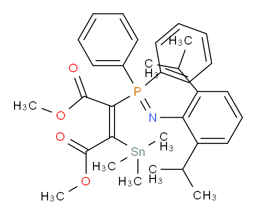 dimethyl 2-(N-(2,6-diisopropylphenyl)-P,P-diphenylphosphorimidoyl)-3-(trimethylstannyl)maleate