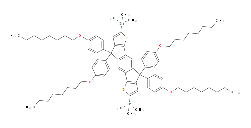 (4,4,9,9-tetrakis(4-(octyloxy)phenyl)-4,9-dihydro-s-indaceno[1,2-b:5,6-b']dithiophene-2,7-diyl)bis(trimethylstannane)