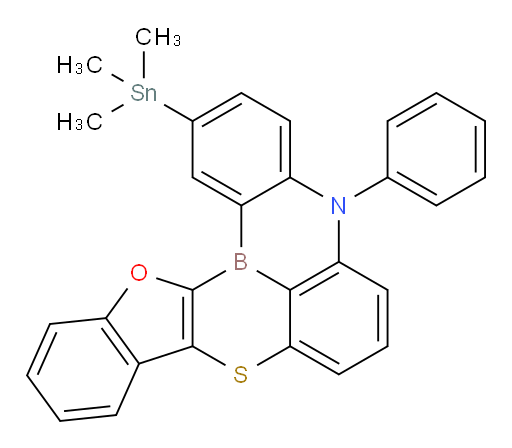 5-phenyl-2-(trimethylstannyl)-5H-14-oxa-9-thia-5-aza-14b-borafluoreno[3,2,1-de]anthracene