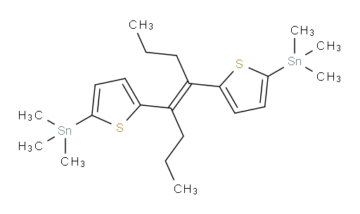 (E)-(5,5'-(oct-4-ene-4,5-diyl)bis(thiophene-5,2-diyl))bis(trimethylstannane)