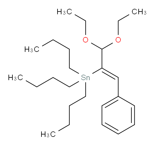 (Z)-tributyl(3,3-diethoxy-1-phenylprop-1-en-2-yl)stannane