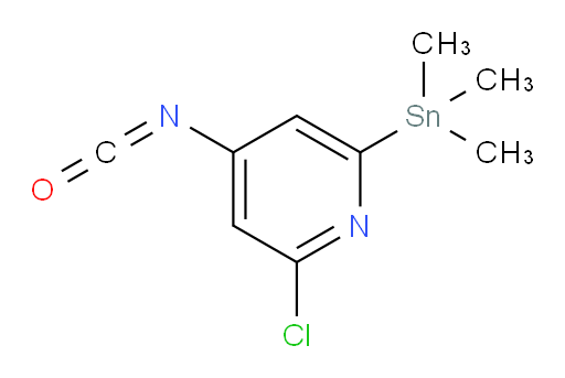 2-chloro-4-isocyanato-6-(trimethylstannyl)pyridine