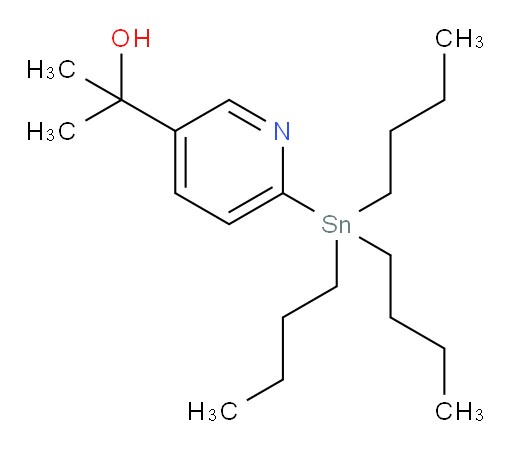 2-(6-(tributylstannyl)pyridin-3-yl)propan-2-ol