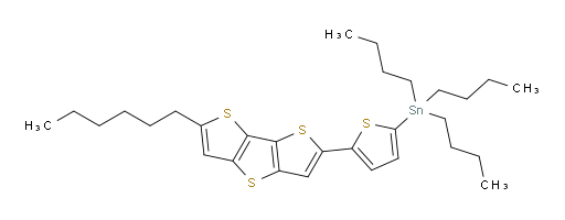 tributyl(5-(6-hexyldithieno[3,2-b:2',3'-d]thiophen-2-yl)thiophen-2-yl)stannane