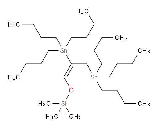 (E)-((2,3-bis(tributylstannyl)prop-1-en-1-yl)oxy)trimethylsilane