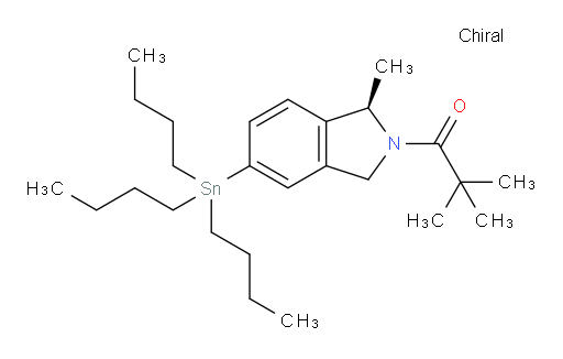 (R)-2,2-dimethyl-1-(1-methyl-5-(tributylstannyl)isoindolin-2-yl)propan-1-one