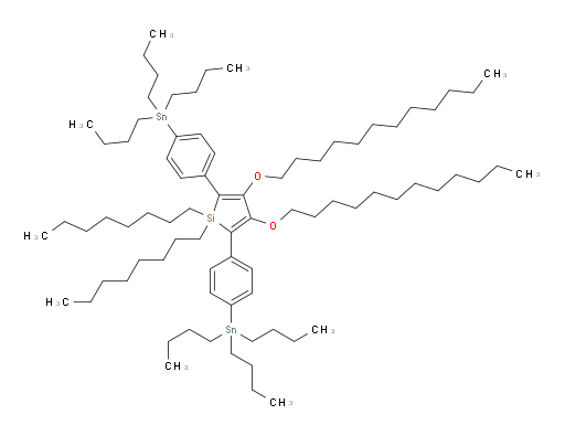 3,4-bis(dodecyloxy)-1,1-dioctyl-2,5-bis(4-(tributylstannyl)phenyl)-1H-silole