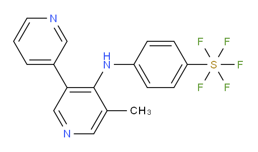 4-((5-methyl-[3,3'-bipyridin]-4-yl)amino)(pentafluoromercapto)benzene
