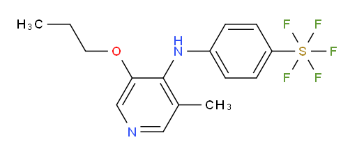 4-((3-methyl-5-propoxypyridin-4-yl)amino)(pentafluoromercapto)benzene