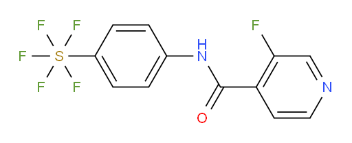 [4-[[(3-fluoro-4-pyridinyl)carbonyl]amino]phenyl]sulfur pentafluoride