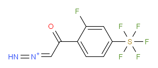 1-(2-(2-fluoro-4-(pentafluoromercapto)phenyl)-2-oxoethylidene)diazen-1-ium