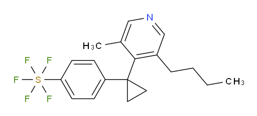 4-(1-(3-butyl-5-methylpyridin-4-yl)cyclopropyl)(pentafluoromercapto)benzene