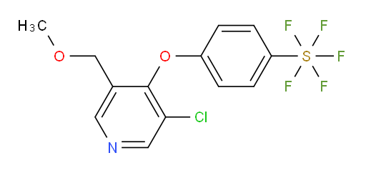 4-((3-chloro-5-(methoxymethyl)pyridin-4-yl)oxy)(pentafluoromercapto)benzene