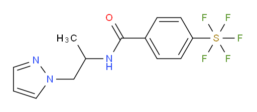 [4-[[[1-methyl-2-(1H-pyrazol-1-yl)ethyl]amino]carbonyl]phenyl]sulfur pentafluoride