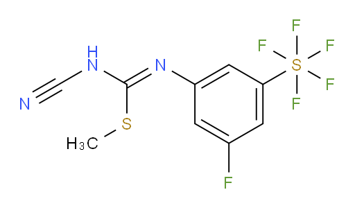 [3-[[(Z)-(Cyanoimino)(methylthio)methyl]amino]-5-fluorophenyl]sulfur pentafluoride