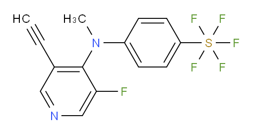 4-((3-ethynyl-5-fluoropyridin-4-yl)(methyl)amino)(pentafluoromercapto)benzene