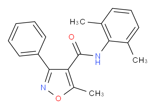 N-(2,6-dimethylphenyl)-5-methyl-3-phenylisoxazole-4-carboxamide