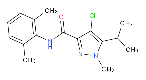 4-chloro-N-(2,6-dimethylphenyl)-5-isopropyl-1-methyl-1H-pyrazole-3-carboxamide