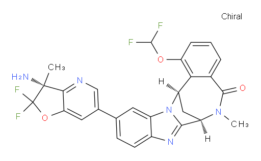 (7R,14R)-11-[(3R)-3-amino-2,2-difluoro-2,3-dihydro-3-methyl-furo[3,2-b]pyridin-6-yl]-1-(difluoromethoxy)-6,7-dihydro-6-methyl-7,14-Methanobenzimidazo[1,2-b][2,5]benzodiazocin-5(14H)--one