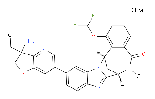 (7R,14R)-11-(3-amino-3-ethyl-2,3-dihydrofuro[3,2-b]pyridin-6-yl)-1-(difluoromethoxy)-6,7-dihydro-6-methyl-7,14-Methanobenzimidazo[1,2-b][2,5]benzodiazocin-5(14H)--one