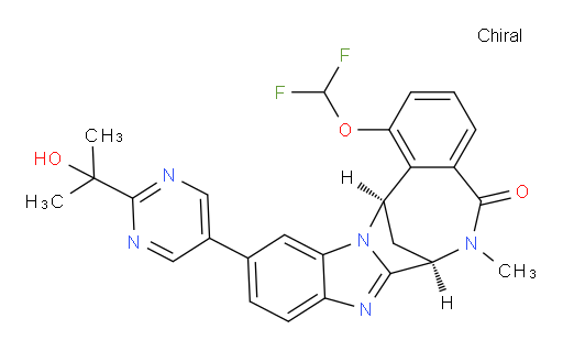 (7R,14R)-1-(difluoromethoxy)-6,7-dihydro-11-[2-(1-hydroxy-1-methylethyl)-pyrimidin-5-yl]-6-methyl-7,14-Methanobenzimidazo[1,2-b][2,5]benzodiazocin-5(14H)--one