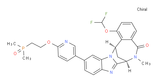 (7R,14R)-1-(difluoromethoxy)-11-[6-[2-(dimethylphosphinyl)ethoxy]pyridin-3-yl]-6,7-dihydro-6-methyl-7,14-Methanobenzimidazo[1,2-b][2,5]benzodiazocin-5(14H)--one