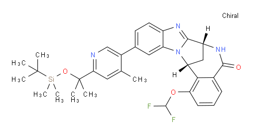 (7R,14R)-1-(difluoromethoxy)-11-[6-[1-[[(tert-butyl)dimethylsilyl]oxy]-1-methylethyl]-4-methylpyridin-3-yl]-6,7-dihydro-7,14-Methanobenzimidazo[1,2-b][2,5]benzodiazocin-5(14H)--one