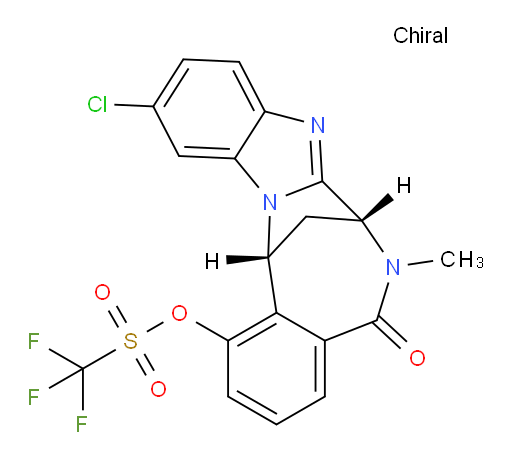 (7R,14R)-11-chloro-6-methyl-5-oxo-5,6,7,14-tetrahydro-7,14-methanobenzo[f]benzo[4,5]imidazo[1,2-a][1,4]diazocin-1-yl trifluoromethanesulfonate