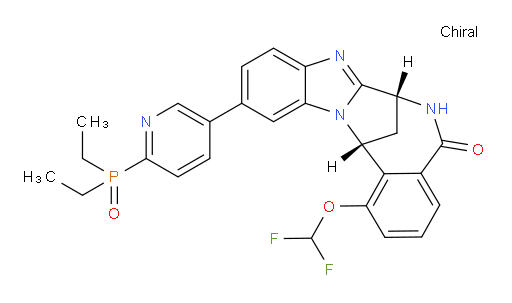 (7R,14R)-11-[6-(diethylphosphinyl)-pyridin-3-yl]-1-(difluoromethoxy)-6,7-dihydro-7,14-Methanobenzimidazo[1,2-b][2,5]benzodiazocin-5(14H)--one