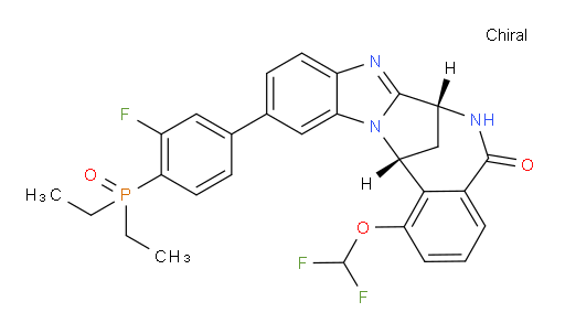 (7R,14R)-11-[4-(diethylphosphinyl)-3-fluorophenyl]-1-(difluoromethoxy)-6,7-dihydro-7,14-Methanobenzimidazo[1,2-b][2,5]benzodiazocin-5(14H)--one
