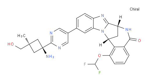 (7R,14R)-11-[2-[cis-1-amino-3-(hydroxymethyl)-3-methylcyclobutyl]pyrimidin-5-yl]-1-(difluoromethoxy)-6,7-dihydro-7,14-Methanobenzimidazo[1,2-b][2,5]benzodiazocin-5(14H)--one