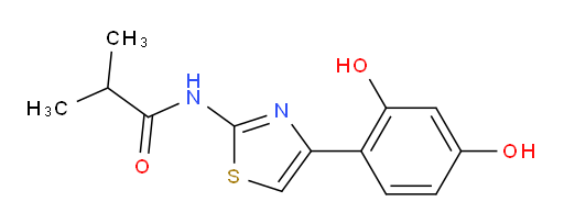 N-(4-(2,4-dihydroxyphenyl)thiazol-2-yl)isobutyramide