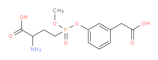 3-[[(3-Amino-3-carboxypropyl)methoxyphosphinyl]oxy]benzeneacetic acid