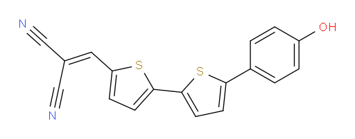 2-[[5′-(4-Hydroxyphenyl)[2,2′-bithiophen]-5-yl]methylene]propanedinitrile