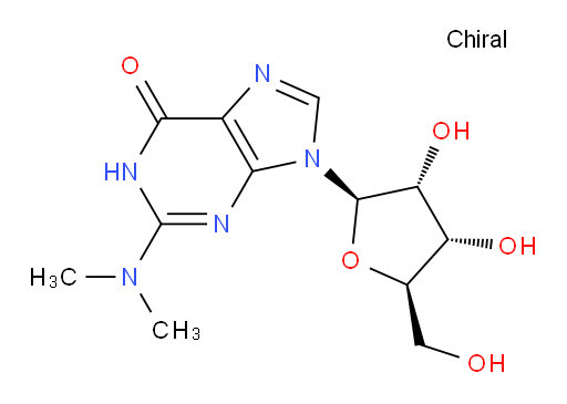 9-((2R,3R,4S,5R)-3,4-dihydroxy-5-(hydroxymethyl)tetrahydrofuran-2-yl)-2-(dimethylamino)-3H-purin-6(9H)-one