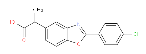 2-(2-(4-chlorophenyl)benzo[d]oxazol-5-yl)propanoic acid