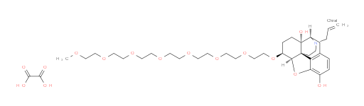 Morphinan-3,14-diol, 4,5-epoxy-6-(3,6,9,12,15,18,21-heptaoxadocos-1-yloxy)-17-(2-propen-1-yl)-, (5α,6α)-, ethanedioate (1:1)