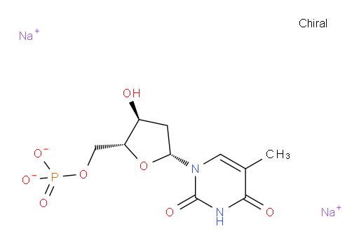 ((2R,3S,5R)-3-hydroxy-5-(5-methyl-2,4-dioxo-3,4-dihydropyrimidin-1(2H)-yl)tetrahydrofuran-2-yl)methyl dihydrogen phosphate, sodium salt