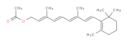 (2E,4E,6E,8E)-3,7-dimethyl-9-(2,6,6-trimethylcyclohex-1-en-1-yl)nona-2,4,6,8-tetraen-1-yl acetate