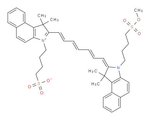 4-(2-((1E,3E,5E,7E)-7-(3-(4-(methoxysulfonyl)butyl)-1,1-dimethyl-1H-benzo[e]indol-2(3H)-ylidene)hepta-1,3,5-trien-1-yl)-1,1-dimethyl-1H-benzo[e]indol-3-ium-3-yl)butane-1-sulfonate